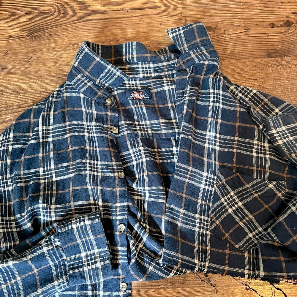 vintage reworked dickies flannel